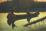 Frederic Remington The Wolvs Sniffed Along the Trail,but Came No Nearer (mk43) oil painting artist